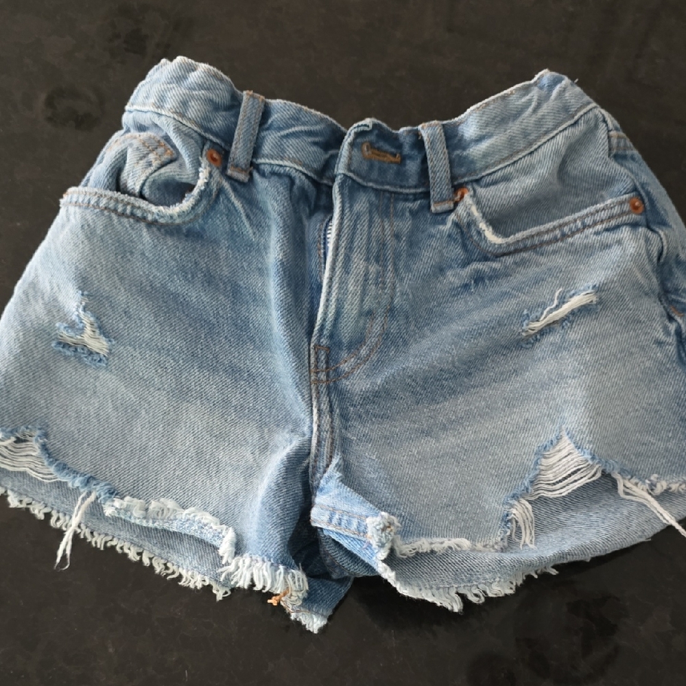 Zara Light Blue Distressed Jean Shorts Size 9-10 Girls